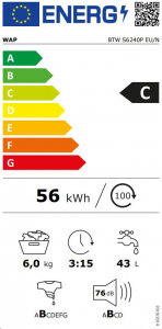 Indesit BTW S6240P EU/N felültöltős mosógép